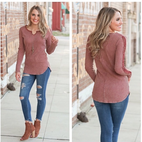 THE SoftestCute Detail sleeve knit top - Picture 4 of 4